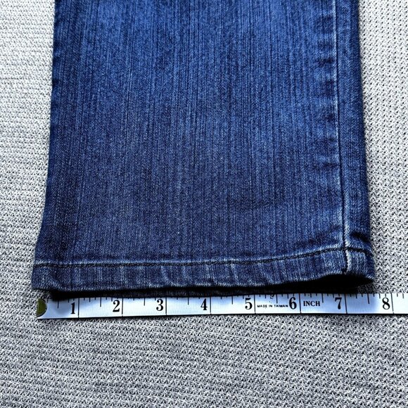 Gloria Vanderbilt Womens Blue Denim Straight Amanda Jeans High Rise 14 Short - Picture 12 of 13